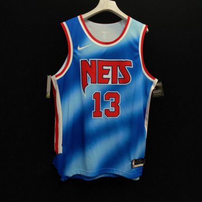 Brooklyn Nets 13 Harden 2020-21 retro jersey blue player version